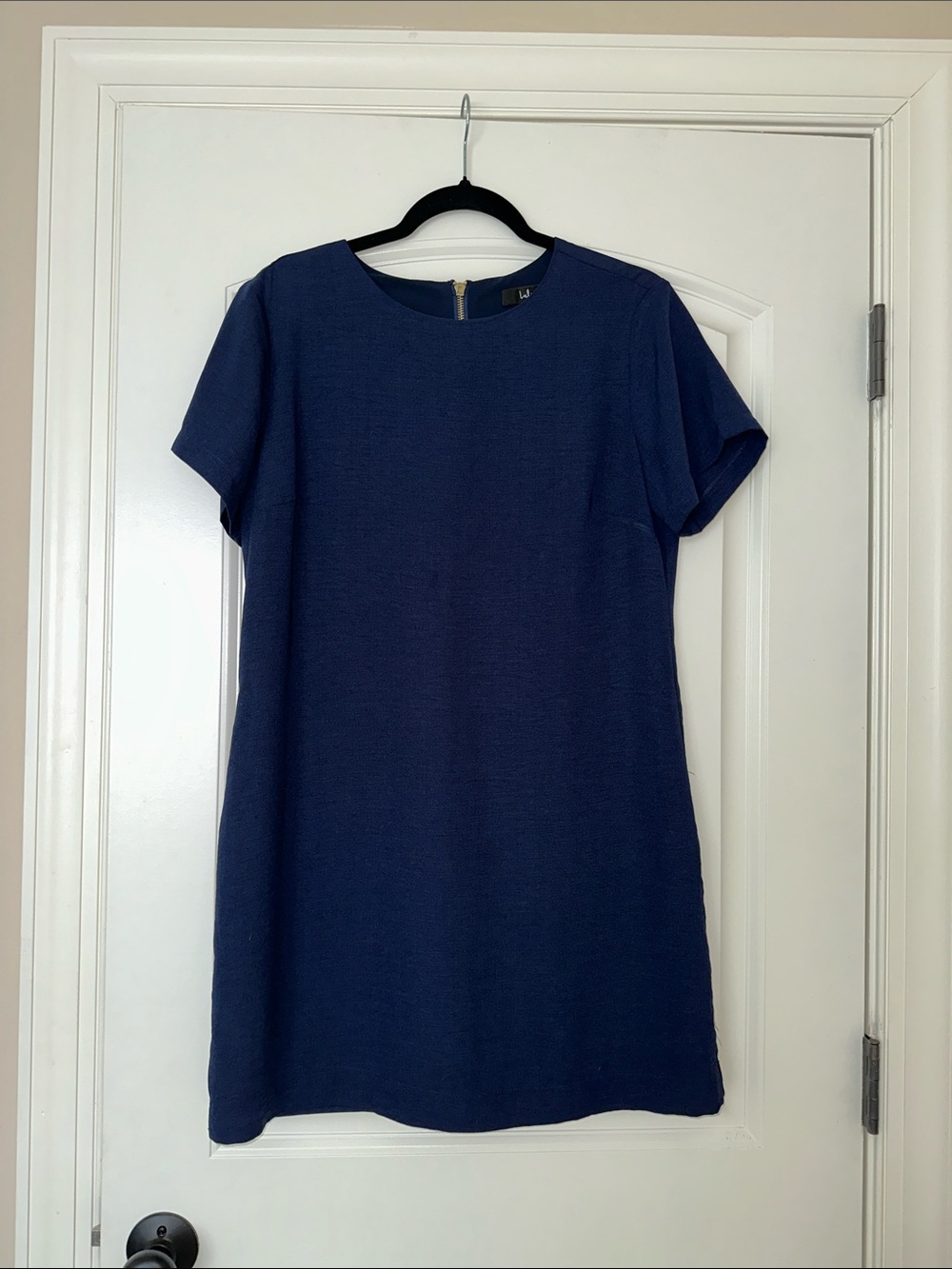 Lulu's Navy Short Sleeve Shift Dress